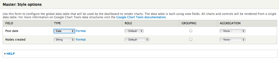 Setting the field type